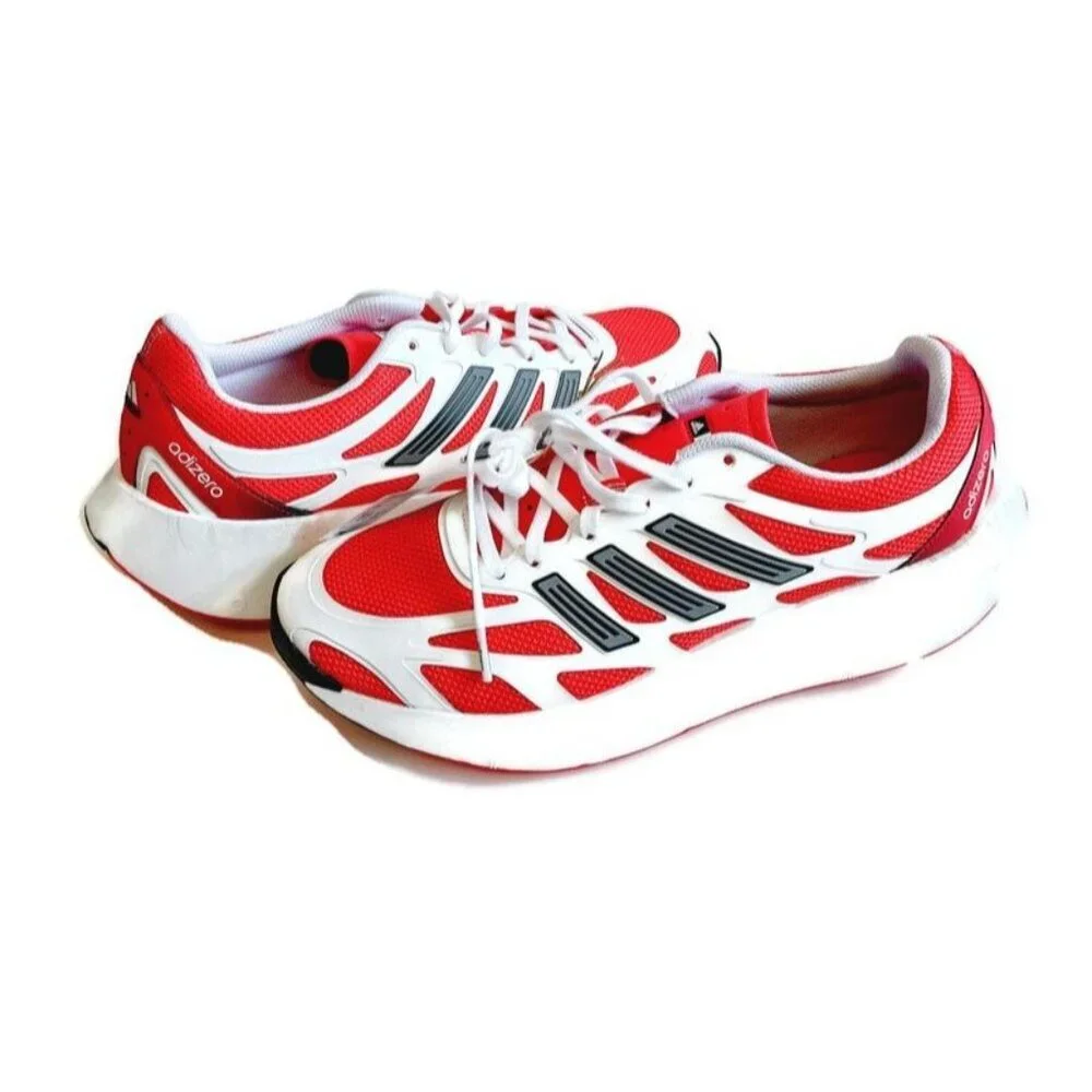 adidas Adizero Aruku Mens Size 11 Casual Sneakers Shoes Cloud White Pure Ruby